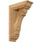 Ekena Millwork Olympic Traditional Rough Sawn Bracket w/ Offset Brace, Western Red Cedar, 6"W x 16"D x 24"H BKT0604X16X24OLY01RWR - alternate 1